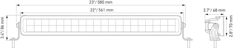 Load image into Gallery viewer, Hella Universal Black Magic 21in Double Light Bar - Driving Beam
