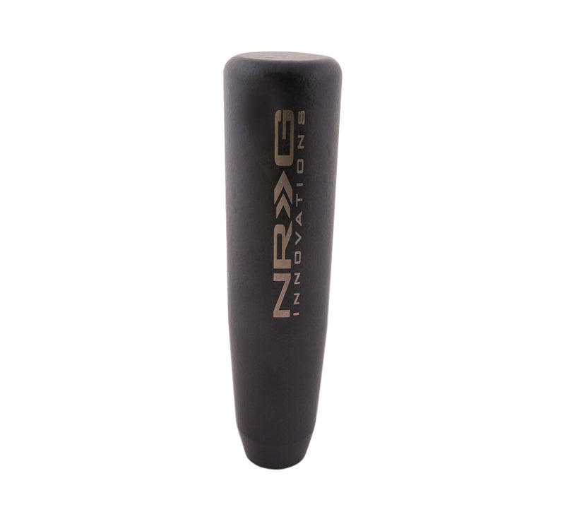 Load image into Gallery viewer, NRG Universal Short Shifter Knob - 5in. Length / Heavy Weight 1.27Lbs. - Black Wrinkle Finish
