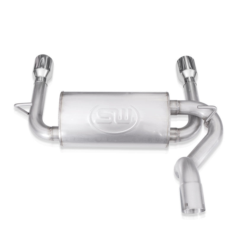Load image into Gallery viewer, Stainless Works 2018+ Jeep Wrangler JL 304SS Factory Connect 2.5in Axle Back Exhaust System
