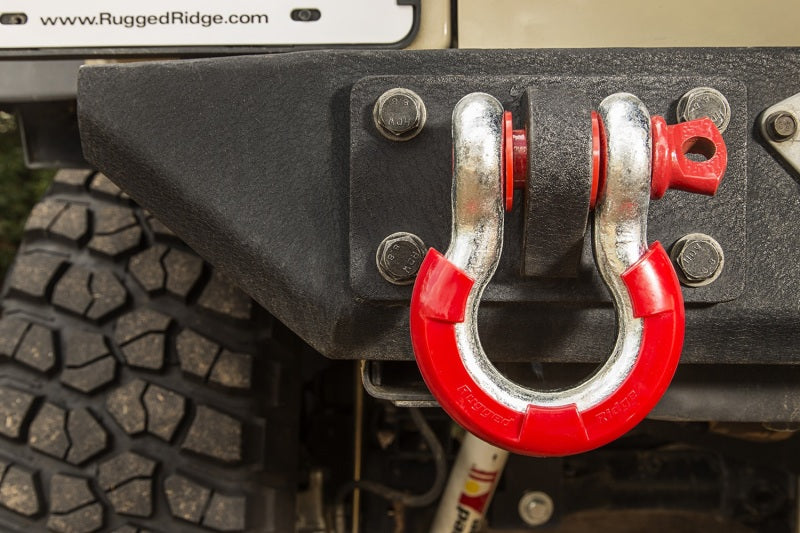Load image into Gallery viewer, Rugged Ridge 3/4in Red D-Ring Isolator Kit
