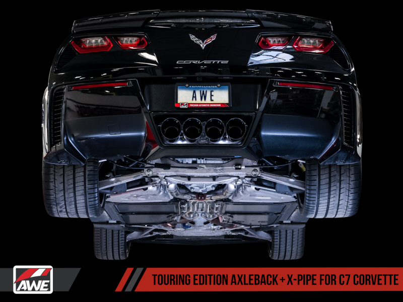 Load image into Gallery viewer, AWE Tuning 14-19 Chevy Corvette C7 Z06/ZR1 Track Edition Axle-Back Exhaust w/Black Tips
