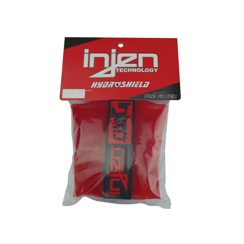 Load image into Gallery viewer, Injen Red Water Repellant Pre-Filter fits X-1010 X-1011 X-1017 X-1020 5in Base/5in Tall/4in Top
