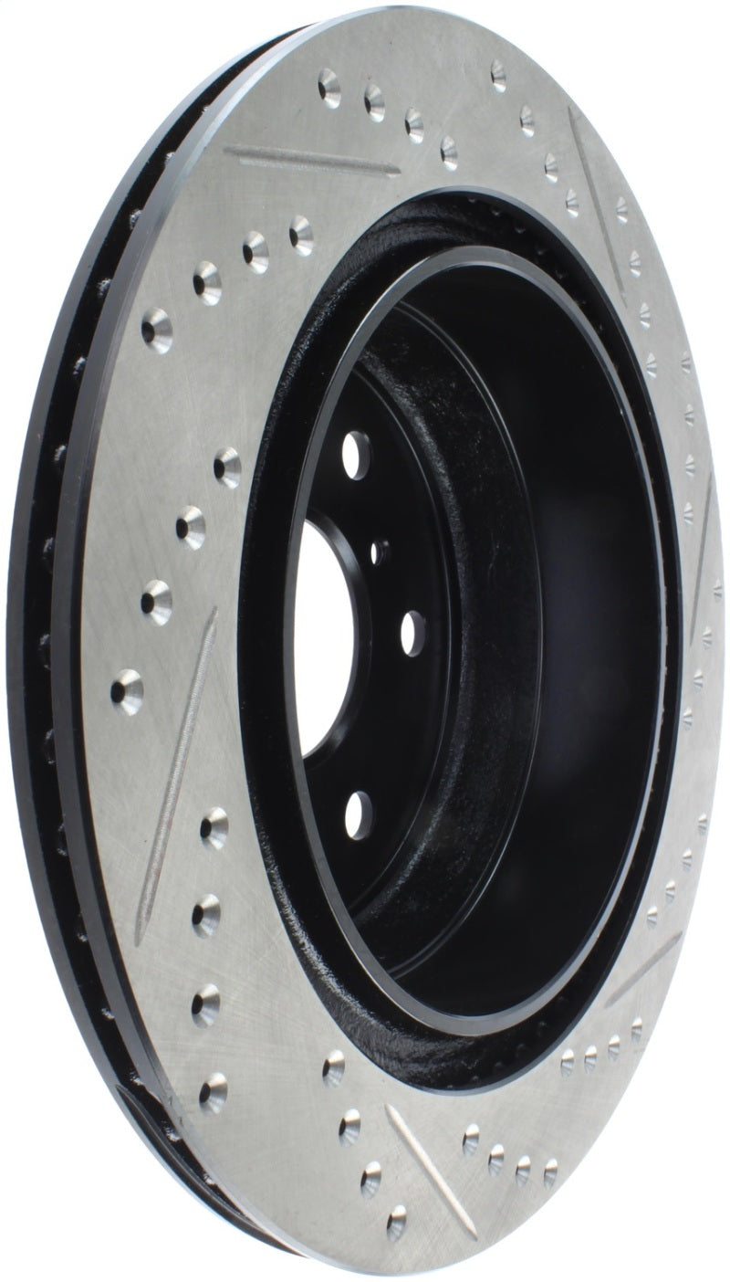 Load image into Gallery viewer, StopTech 05-10 GMC Sierra (w/ Rear Drum) / 07-09 GMC Yukon Rear Right Slotted &amp; Drilled Rotor
