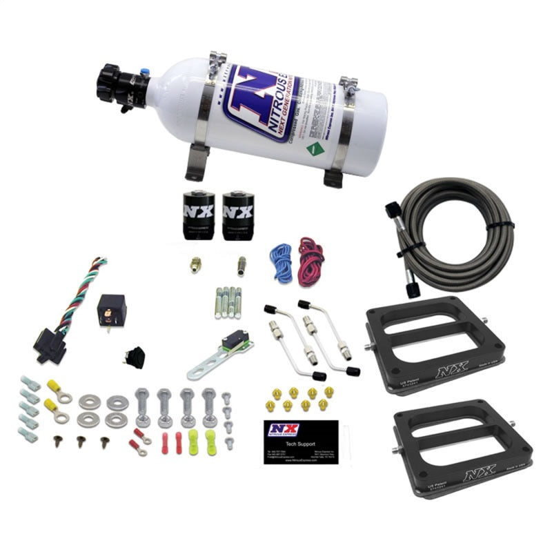 Load image into Gallery viewer, Nitrous Express Dual Dom/Alc Nitrous Kit (100-500HP) w/5lb Bottle
