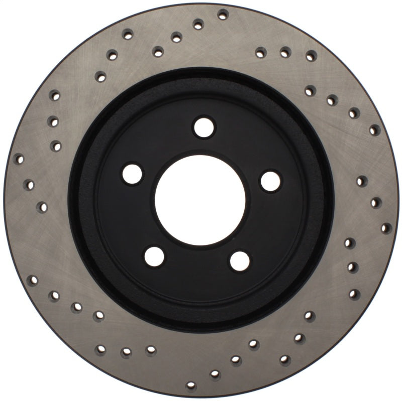 Load image into Gallery viewer, StopTech 05-10 Ford Mustang V6/4.0L / GT V8/4.6L Cross Drilled Left Rear Rotor
