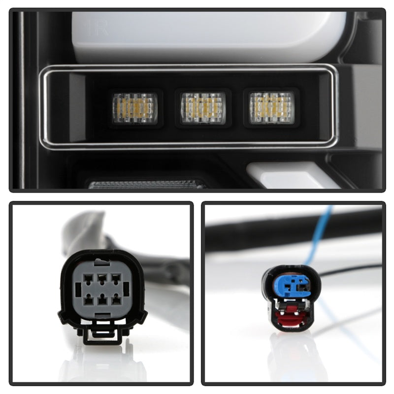 Load image into Gallery viewer, Spyder GMC Sierra 19-20 Incandescent Bulb Model Only LED Tail Lights - Black ALT-YD-GS19-LED-BK
