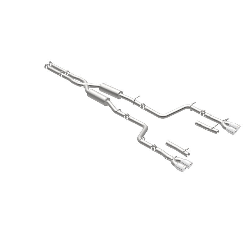Load image into Gallery viewer, MagnaFlow Cat-Back, SS, 2.5in, Quad Split Rear 3.5in Tip 2015 Dodge Challenger 3.6L V6

