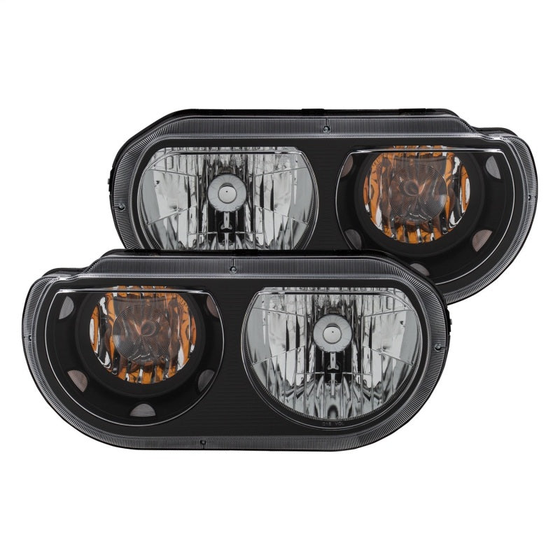 Load image into Gallery viewer, ANZO 2008-2014 Dodge Challenger Crystal Headlights Black
