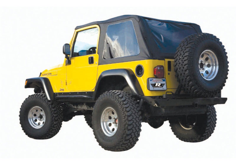 Load image into Gallery viewer, Rampage 1997-2006 Jeep Wrangler(TJ) Excludes LJ Unlimited Frameless Soft Top Kit - Black Diamond
