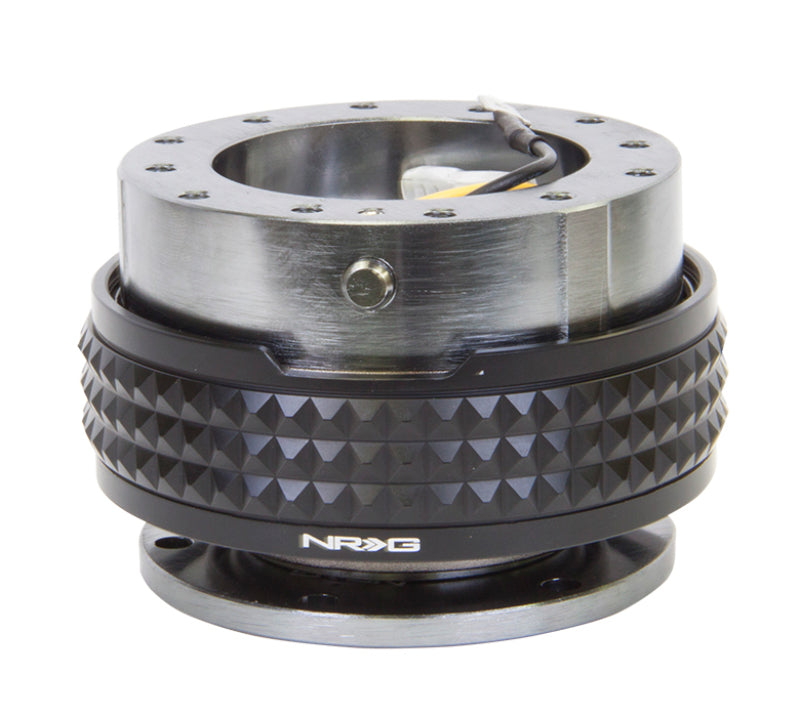 Load image into Gallery viewer, NRG Quick Release Kit - Pyramid Edition - Gunmetal Body / Black Pyramid Ring
