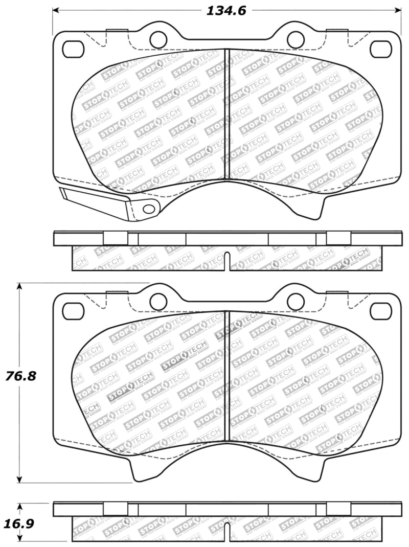 Load image into Gallery viewer, StopTech Performance 03-09 Lexus GX 470 Front Brake Pads
