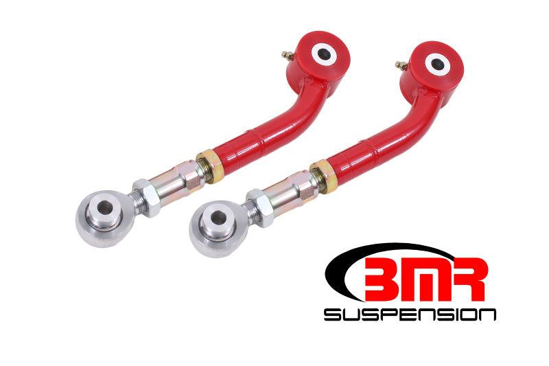 Load image into Gallery viewer, BMR 08-17 Challenger Upper Trailing Arms w/ On-Car Adj. Poly/Rod Ends - Red
