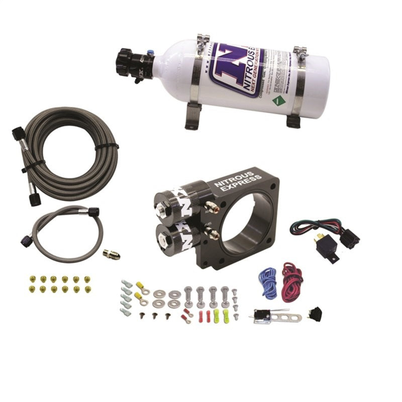 Load image into Gallery viewer, Nitrous Express 86-93 Ford Mustang GT 5.0L (Pushrod) Nitrous Plate Kit w/5lb Bottle
