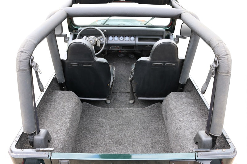 Load image into Gallery viewer, BedRug 87-95 Jeep YJ Rear Kit 4pc Cargo Kit (Incl Tailgate &amp; Cargo Liner)
