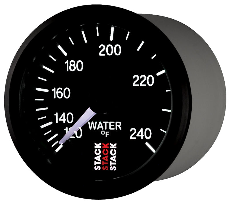 Load image into Gallery viewer, Autometer Stack 52mm 120-240 Deg F 1/2in Npt (M) Mechanical Water Temp Gauge - Black
