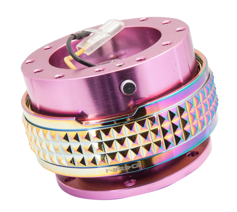 Load image into Gallery viewer, NRG Quick Release Kit - Pyramid Edition - Pink Body / Neochrome Pyramid Ring
