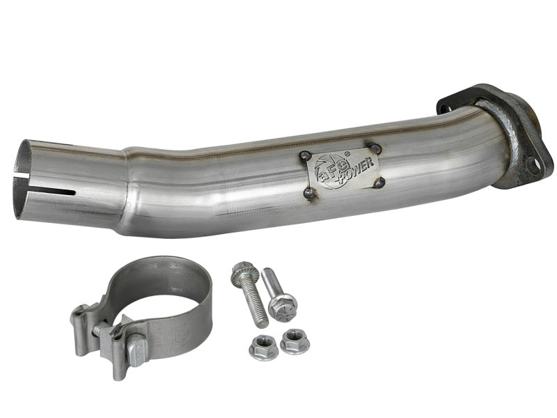 Load image into Gallery viewer, aFe Twisted Steel 2in Stainless Steel Loop Delete Down-Pipe 2018+ Jeep Wrangler (JL) V6 3.6L
