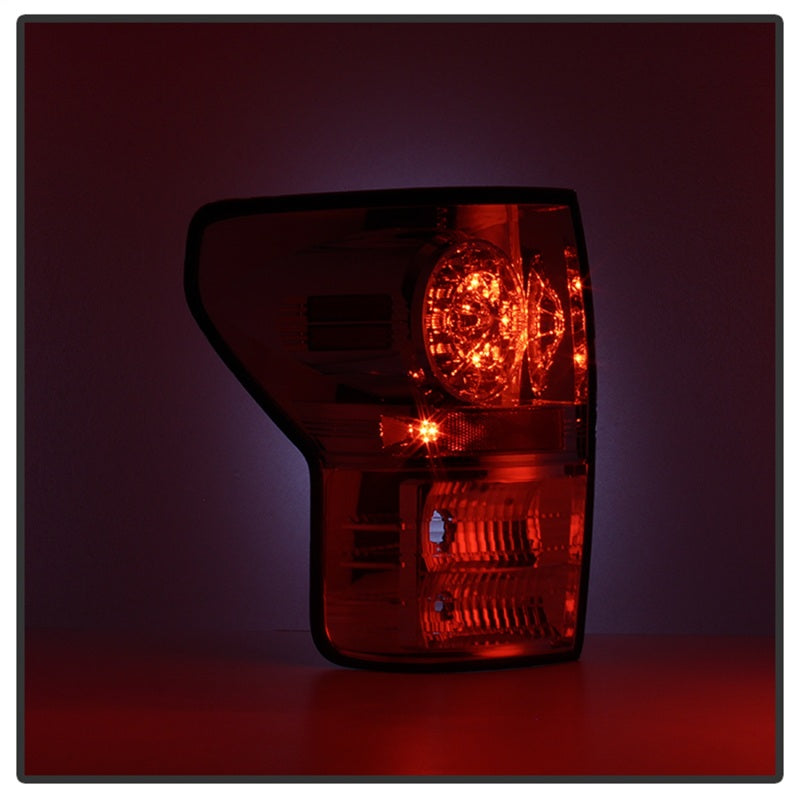 Load image into Gallery viewer, Spyder Toyota Tundra 07-13 LED Tail lights Red Clear ALT-YD-TTU07-LED-RC
