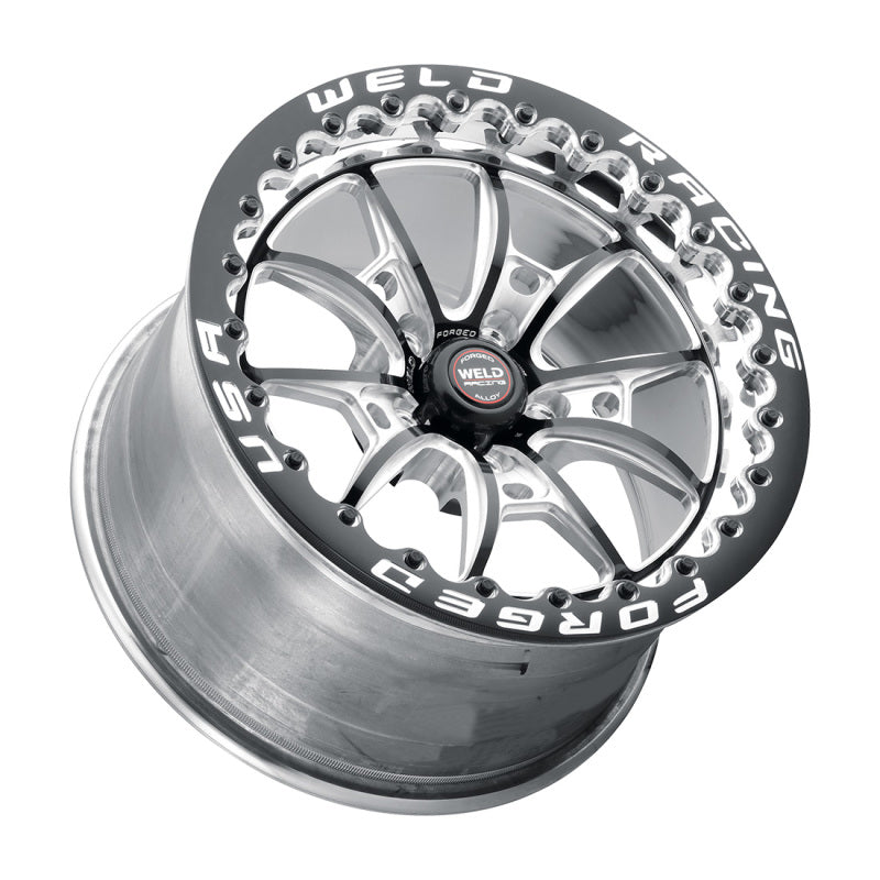 Load image into Gallery viewer, Weld S80 17x11 / 5x115 BP / 6.2in BS Black Wheel (High Pad) - Black Single Beadlock MT

