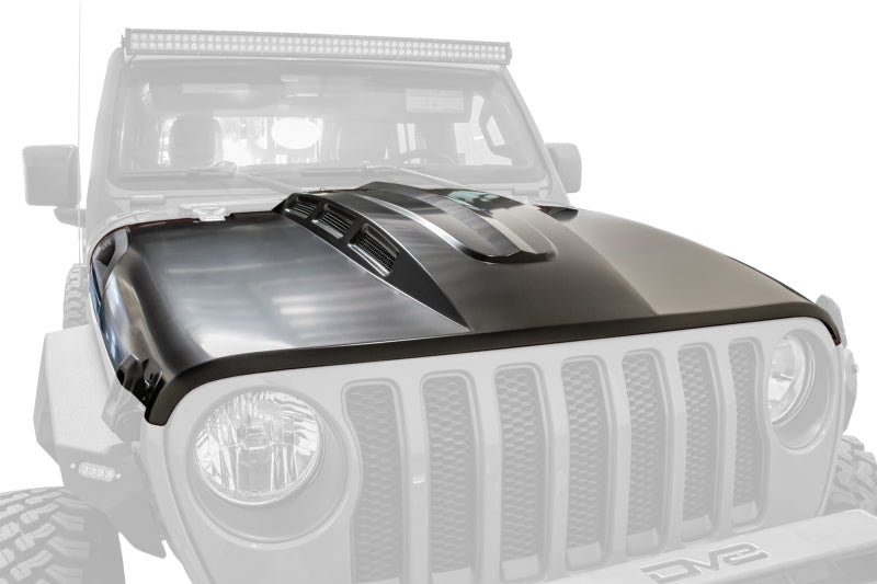 Load image into Gallery viewer, DV8 Offroad 18+ Jeep JL Heat Dispersion Hood - Primer Black
