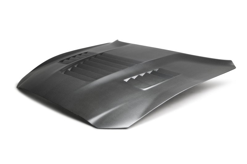 Load image into Gallery viewer, Anderson Composites 15-19 Ford Mustang Shelby GT350 Type-CR Double Sided Carbon Fiber Hood
