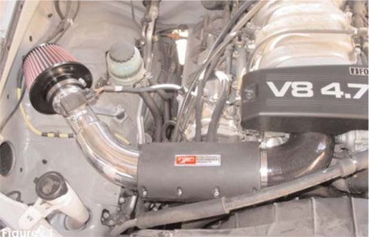 Injen 00-04 Tundra / Sequoia 4.7L V8 & Power Shield only Wrinkle Black Power-Flow Air Intake System