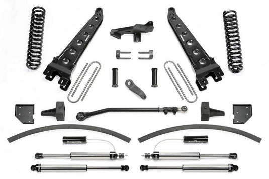 Fabtech 17-21 Ford F250/F350 4WD Diesel 8in Rad Arm Sys w/Coils & Dlss Resi Shks