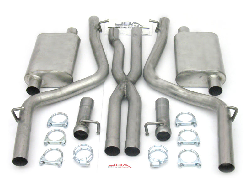 Load image into Gallery viewer, JBA 08-14 Dodge Challenger 5.7L 409SS Dual Rear Exit Cat-Back Exhaust
