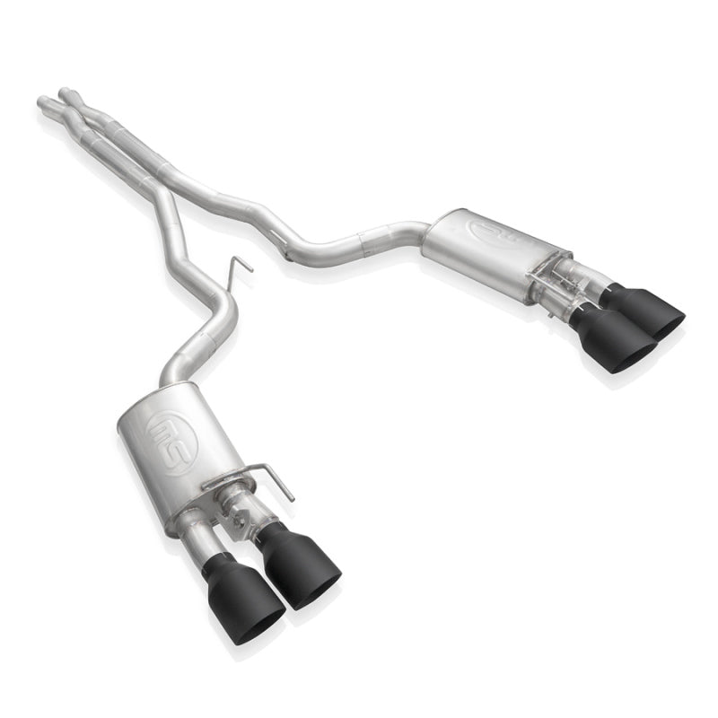 Load image into Gallery viewer, Stainless Works 2020 Ford GT500 Legend Catback X-Pipe Exhaust Factory Connect - Black Tips
