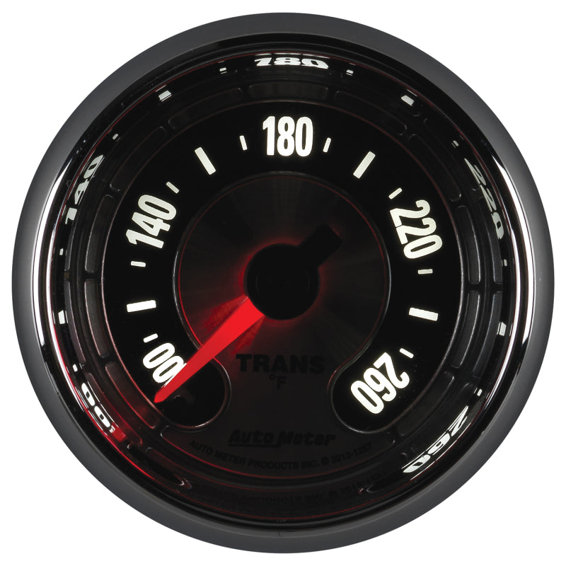 Load image into Gallery viewer, Autometer American Muscle 52mm Full Sweep Electric 100-260 Deg F Transmission Temperature Gauge
