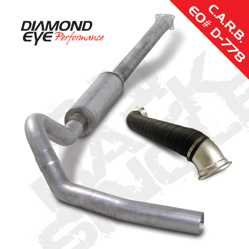 Load image into Gallery viewer, Diamond Eye KIT 4in Catback Single w/ TDP AL 04-05 Chevy/GMC 6.6L Duramax 2500/3500
