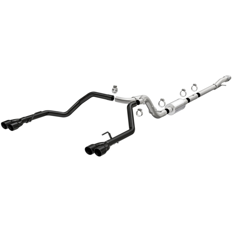 Load image into Gallery viewer, MagnaFlow 2019 Chevy Silverado 1500 V8 5.3L Street Series Quad Split Rear Exhaust w/ Black Tips
