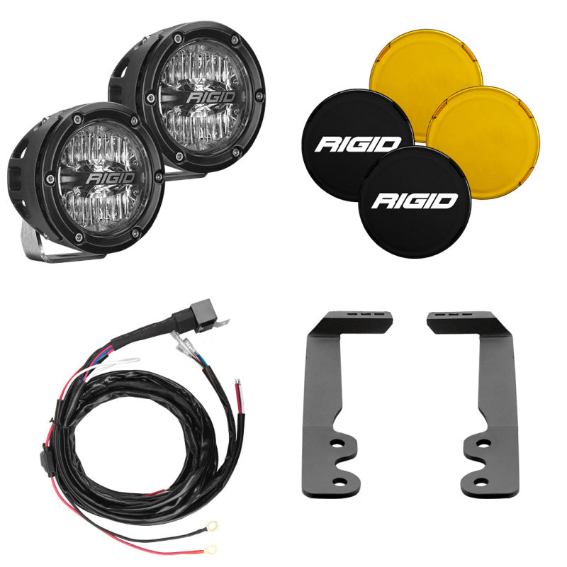 Load image into Gallery viewer, Rigid Industries 2022+ Toyota Tundra 4in. 360-Series A-Pillar Lighting Kit
