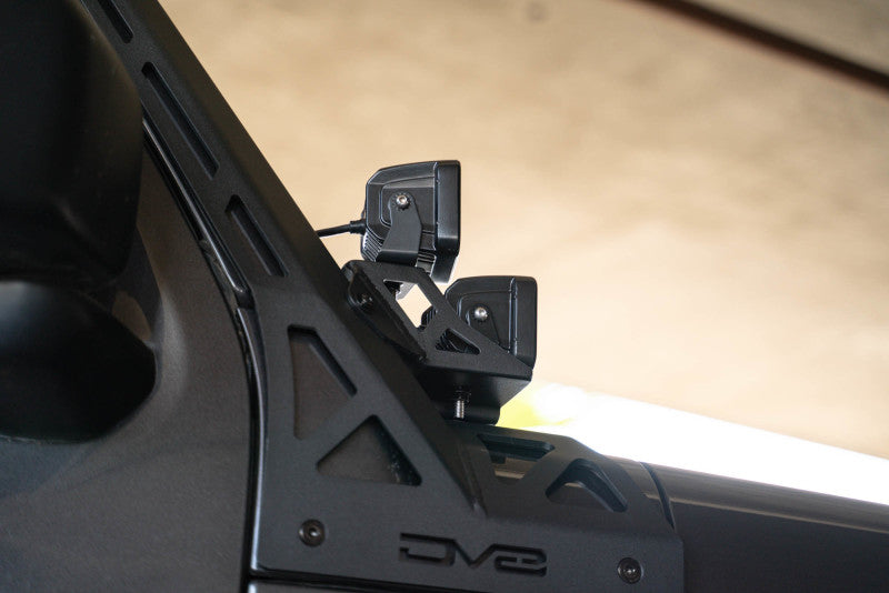 Load image into Gallery viewer, DV8 Offroad 2018+ Jeep Wrangler JLO A Pillar Dual Light Pod Mounts
