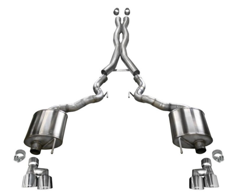 Load image into Gallery viewer, Corsa 2018-2023 Ford Mustang GT Convertible Sport Cat-Back Exhaust w/ 4in Tips
