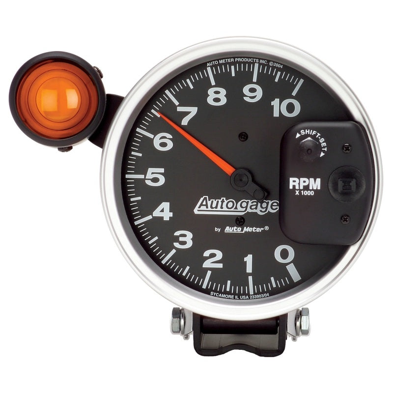 Load image into Gallery viewer, Autometer 5 inch 10,000 RPM Monster Shift Lite Pedestal Tachometer
