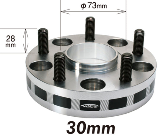Project Kics 30mm Thick 12x1.25 56mm Hub 5x114.3 Wide Tread Spacers