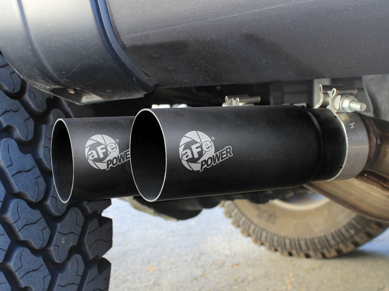 Load image into Gallery viewer, aFe Rebel Exhausts 3in SS Cat-Back 09-14 Ford F-150 4.6/5.0/5.4L w/ Black Tips
