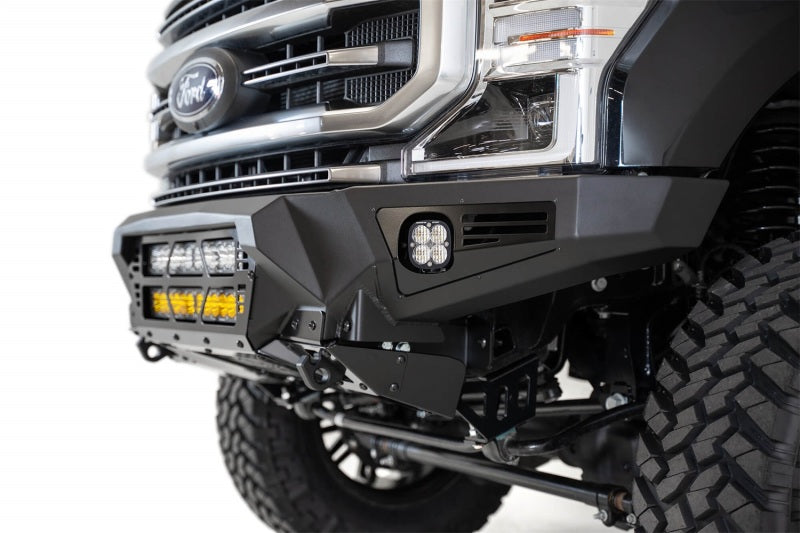 Load image into Gallery viewer, Addictive Desert Designs 17-20 Ford Super Duty Bomber Front Bumper w/ Mounts For 20in Light Bars
