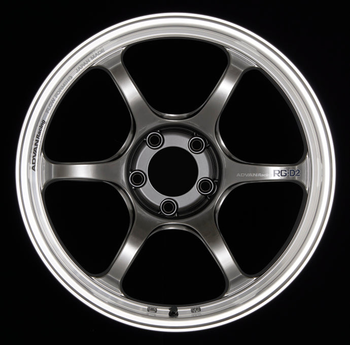 Advan RG-D2 18x10.0 +35 5x114.3 Machining and Racing Hyper Black Wheel