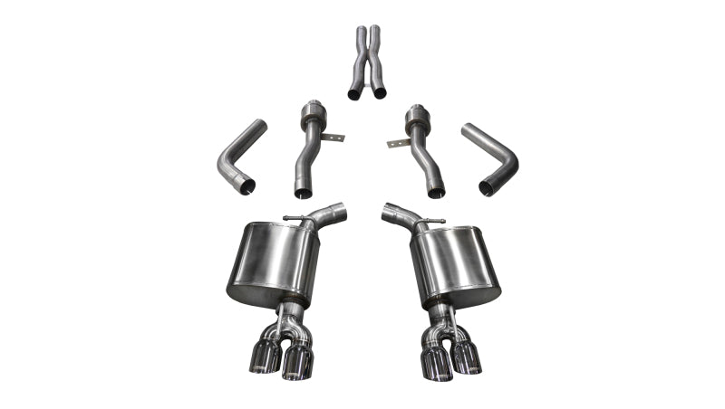 Load image into Gallery viewer, Corsa 2015-2023 Dodge Challenger Hellcat Dual Rear Exit Sport Exhaust w/ 3.5in Polished Tips
