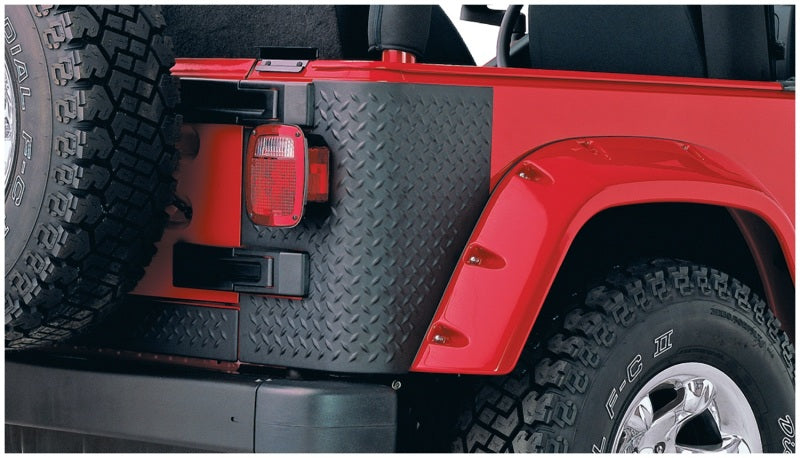 Load image into Gallery viewer, Bushwacker 97-06 Jeep Wrangler Trail Armor Rear Corners - Black
