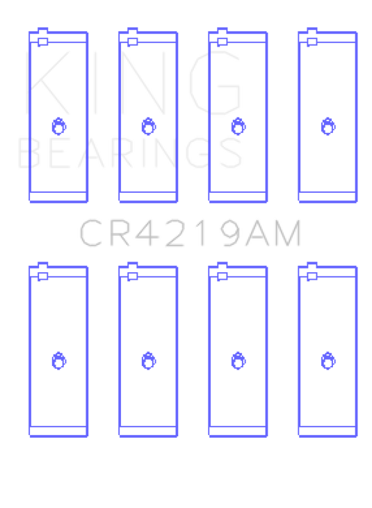 King Engine Bearings Toyota 1RZ (Size 0.25) Connecting Rod Bearing Set