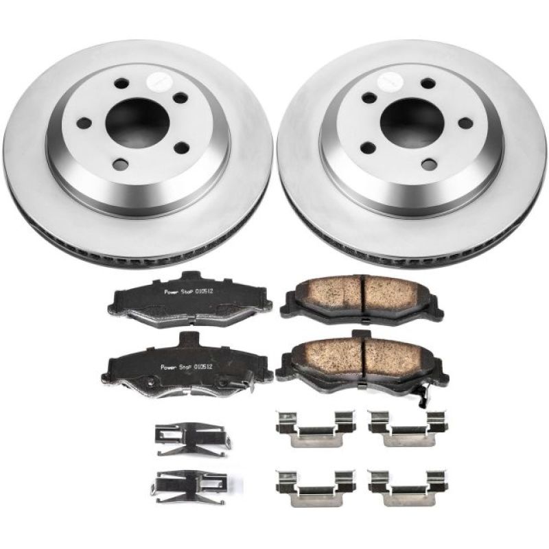 Load image into Gallery viewer, Power Stop 98-02 Chevrolet Camaro Rear Z17 Evolution Geomet Coated Brake Kit
