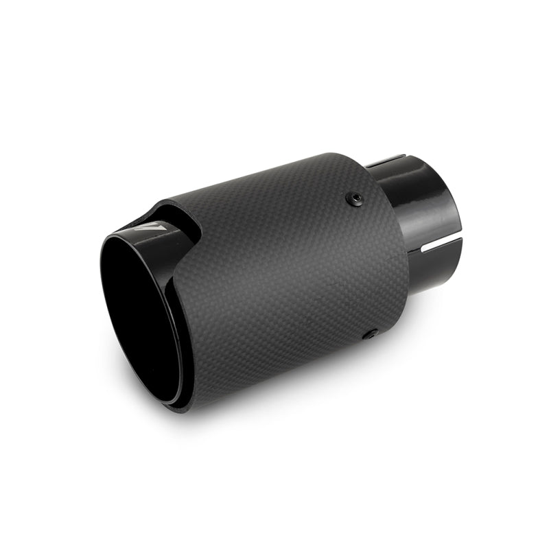 Load image into Gallery viewer, Mishimoto Carbon Fiber Muffler Tip 2.5in Inlet 3.5in Outlet M Black
