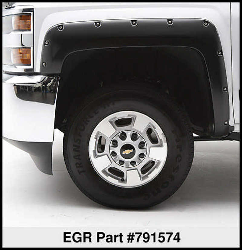 Load image into Gallery viewer, EGR 14+ Chev Silverado 6-8ft Bed Bolt-On Look Fender Flares - Set
