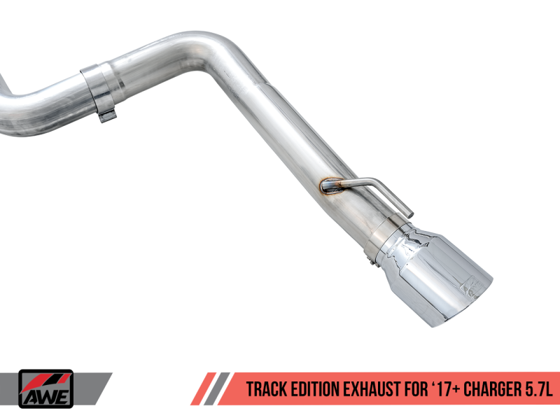 Load image into Gallery viewer, AWE Tuning 2017+ Dodge Charger 5.7L Track Edition Exhaust - Chrome Silver Tips
