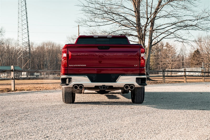 Load image into Gallery viewer, Corsa 19-23 Chevrolet Silverado 1500 Cat-Back Dual Rear Exit with Twin 4in Polished Pro-Series Tips
