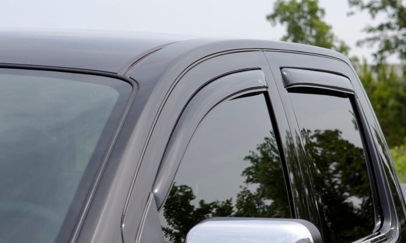 Load image into Gallery viewer, AVS 07-13 Chevy Silverado 1500 Ext. Cab Ventvisor Front &amp; Rear Window Deflectors 4pc - Smoke
