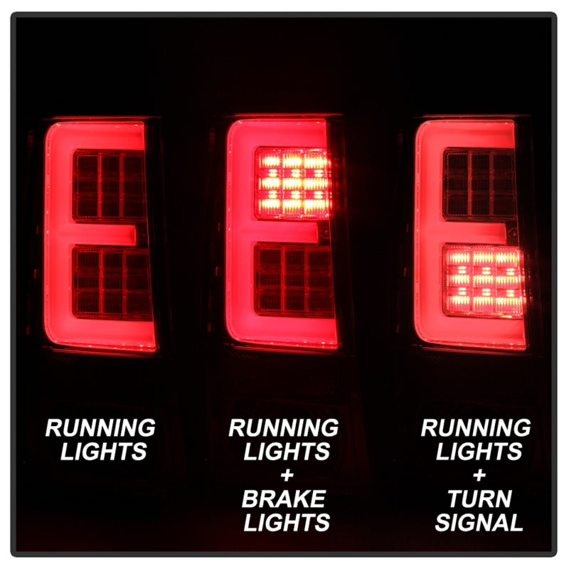 Load image into Gallery viewer, Spyder Jeep Grand Cherokee 05-06 Version 2 Light Bar LED Tail Lights - Chrome
